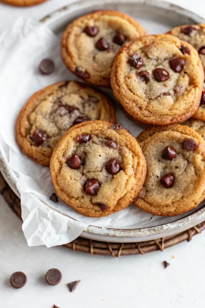 Banana Bread Chocolate Chip Cookies Close-Up