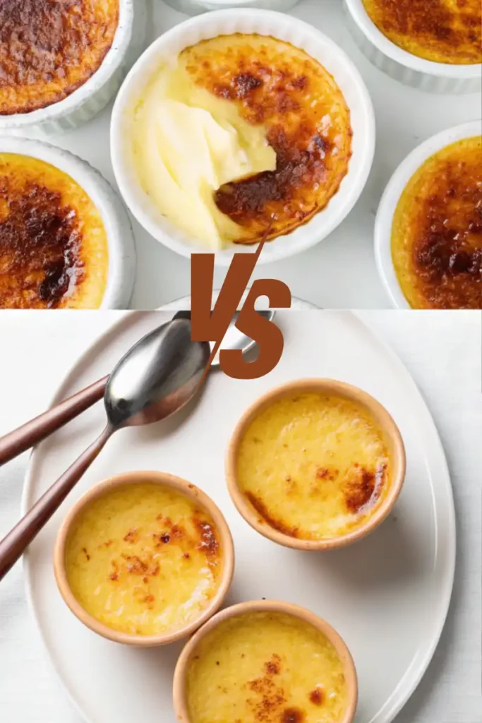 Difference between crème brûlée and custard